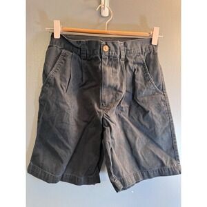 Tks Boys Black Pleated Chino Shorts Cotton Twill Size 10 School Uniform